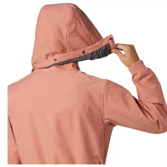 Columbia Womens Long Jacket Cedar Blush Authentic Waterproof Classic Fit - Picture 8 of 8